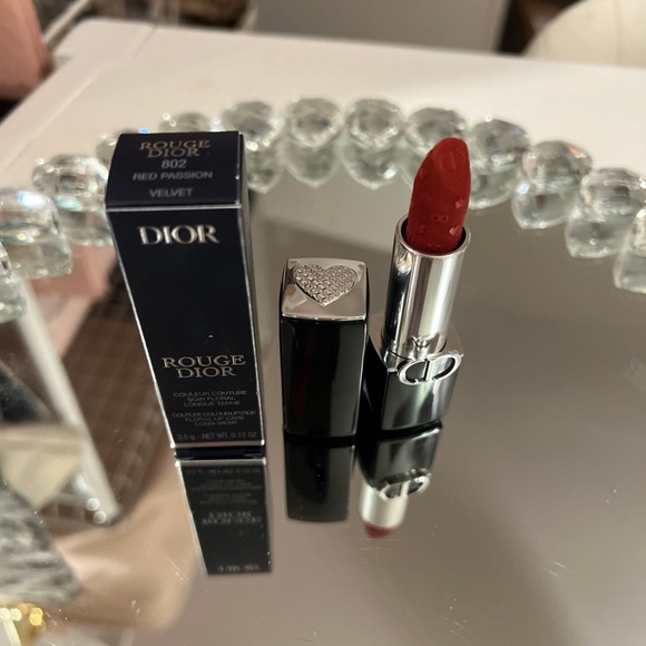 Dior Rouge Dior Velvet Lipstick - Red Passion- Limited Edition- Heart - Picture 5 of 5